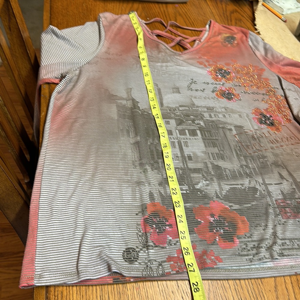 Cj banks 3/4 sleeve top, size 1x - Picture 12 of 12